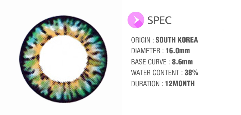 [16mm ] Ic4 Super Pinky  Green  /612,contacts 